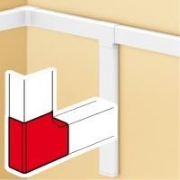 Legrand 637313 Flat angle for DLP 40/60 RW , (pure white)