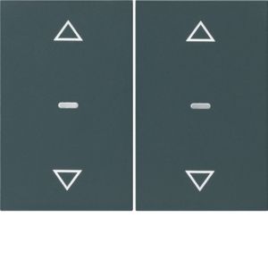 BERKER 80961375 Cover for push button sensor K.1/K.5 | 2-way, arrows | matt anthracite
