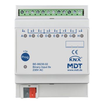 MDT BE-08230.02 KNX binary input 230 V | 8-way
