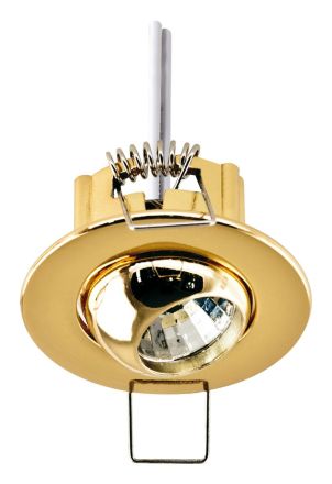 EVN 426421 round black gold G4 max.20W 12V recessed ceiling spotlight