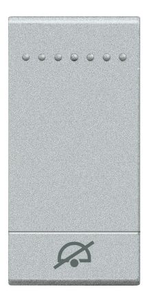 Bticino NT4915DD rocker switch -Do not disturb- 1m TECH, (aluminium)