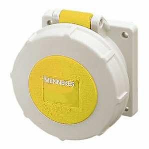 Mennekes 1710 panel socket TwinCONTACT 16A 4-pin 4h 110V IP67