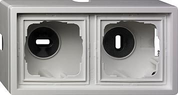 Gira 0062112 surface-mounted housing 2-way surface switch pure white