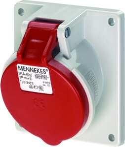 Mennekes 3473 16A5p 6H400V TwinCONTACT IP44 CEE surface-mounted socket