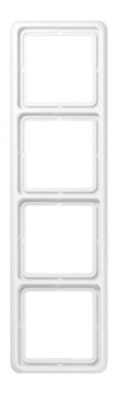 Jung CD584WUWW frame 4-way, vertical and horizontal mounting, thermoplastic, CD 500, alpine white