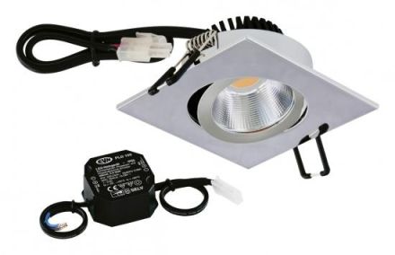 EVN PC24N61140 quad sb chrome 4000K 6W 683lm 350mA STL LED recessed ceiling spotlight