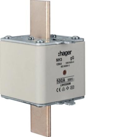 Hager LNH3500M NH fuse link NH3 gG 500V 500A K-detector