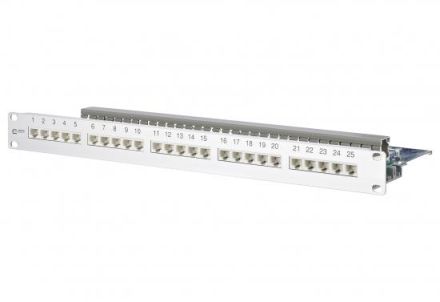 METZ CONNECT UAE 25X8 (8) Cat.3 19' 1U telephone patch panel, 130887-E
