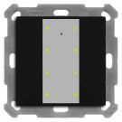 MDT BE-TA55P806.02 KNX push button sensor Plus UP v2 | 8-way | matt black