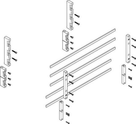 ABN flat 60mm with CU 12x5mm 5-pole 32mm busbar module (MFSC23615)