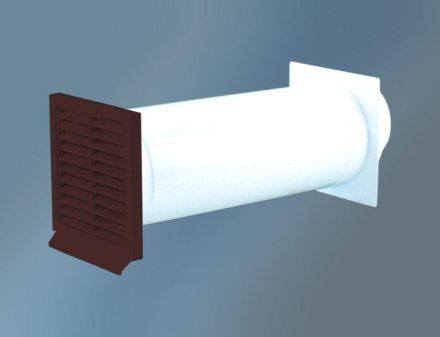 Quellmalz 12.32005B Wall box round 125 BROWN
