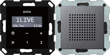 Gira 228028 flush-mounted radio RDS System 55 anthracite