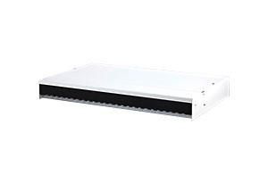 METZ CONNECT 130862-1H20-E for 19 inch patch panels 1U pure white surface-mounted housing