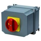 Gewiss GW70477 m. metal housing 3P 63A IP65 ATEX emergency stop rotary switch