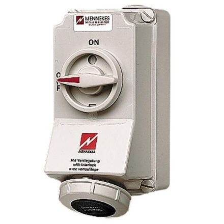 Mennekes 22066A DUO 32A 4-pole 7h 500V IP67 HW/VN wall socket