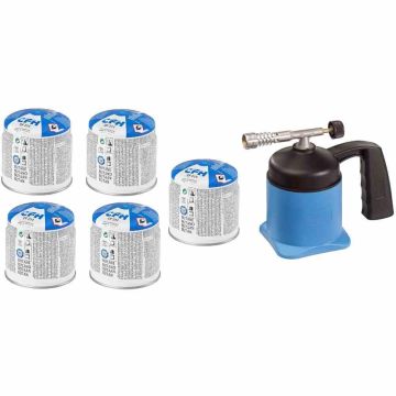 CFH 52159 soldering lamp LM 1000 set incl. 5 cartridges a190g