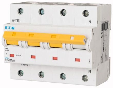 Eaton PLHT-B25/3N circuit breaker, 25A, 3p+N, B-Char , 248051