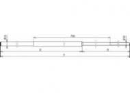 Dehn & Söhne 480021 Earth entry rod St/tZn 2500mm tapered