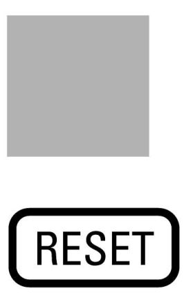 Eaton 287LQ25 insert label, transparent, RESET, 092844