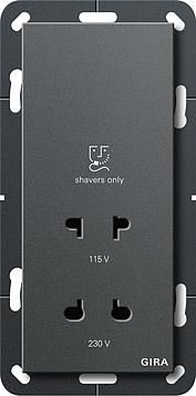 Gira 282028 Shaver socket System 55 Anthracite