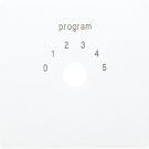 Jung LS594-9WW cover for program selector switch, thermoplastic, LS series, alpine white