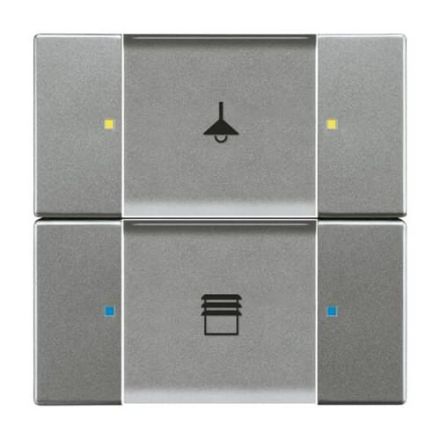 Busch-Jaeger 6126/02-803 control element, 2/4-way, multifunction/colour concept grey metallic
