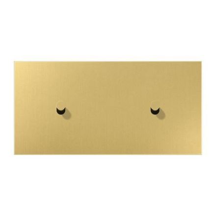 Jung ME12-200CK25 cover with rocker arm, cone, 2-way, 2 x 1 rocker arm, horizontal, series LS 1912, brass classic