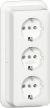 Gira 478911 3f K/P AP RW socket SCHUKO