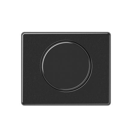 Jung SL1540SW cover for rotary dimmer, painted aluminium, SL series, black