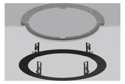 RZB 983079.0031 ring D480,H1,d380,HE80 mounting frame