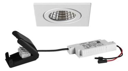Brumberg 39476073 230V AC 6W 3000K white V4A LED recessed light