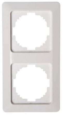 Kopp 305713067 MILANO 2-way white cover frame