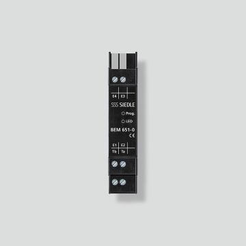 Siedle 210007485-00 BEM 651-0 black for top hat rail bus input module