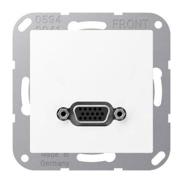 Jung MAA1102WWM Multimedia connection system VGA, Series A, snow white matt