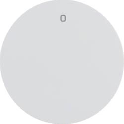 Berker 16222089 rocker switch with imprint '0' polar white, glossy Berker R.1/R.3