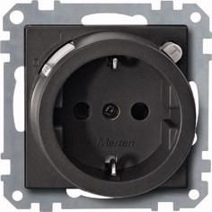 MERTEN 232814 FI socket insert SCHUKO anthracite System M