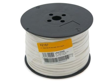 Televes LS275WS 2x0.75 mm white 100m spool speaker cable
