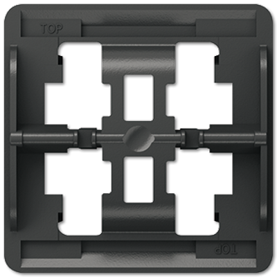 Jung LS93HP mounting plate 3-way, LS series, black