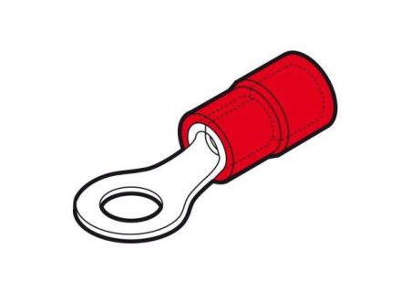 Cembre 2050010 RF-M2 ring shape PVC insulated flat pin claw cable lug