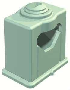 OBO Bettermann 3041 16-24mm light grey gripping ISO clamp, 2105039