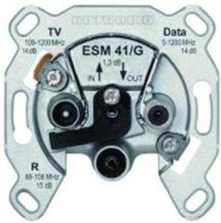 Kathrein ESM41/G modem socket, through 3 holes