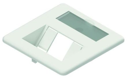 PROTEC.net 05300714 PNZPVW1 1-way traffic white 9016 central plate module holder
