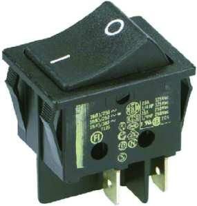 Bachmann 924.095 built-in rocker switch 2-pole black/black