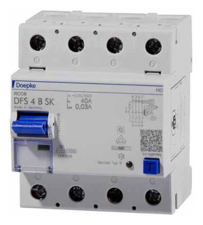 Doepke 09147998HD DFS 4 063-4/0,50-B SK HD 4-pole 63A residual current circuit breaker all-current sensitive