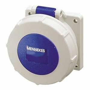 Mennekes 1711 panel socket TwinCONTACT 16A 4-pin 9h 230V IP67