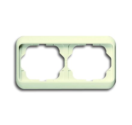 Busch-Jaeger 1722-22G cover frame, 2-way frame ivory/white