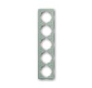 Busch-Jaeger 1725-79 cover frame, 5-way frame champagne metallic