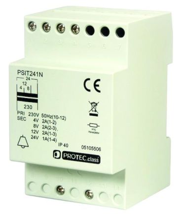 PROTEC.class 05105506 PSIT241N 4/8/12/24V safety transformer