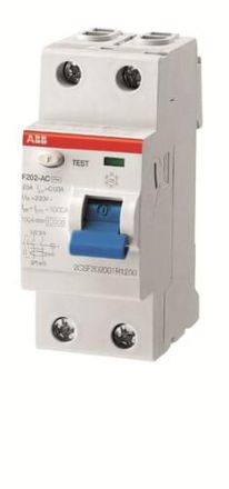 ABB Stotz-Kontakt 2CSF202196R1630 F202A-63/0.03/16.7Hz 2P A63A 30mA residual current device