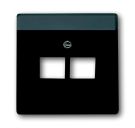 Busch-Jaeger 1803-02-81 central plate, 2-way anthracite